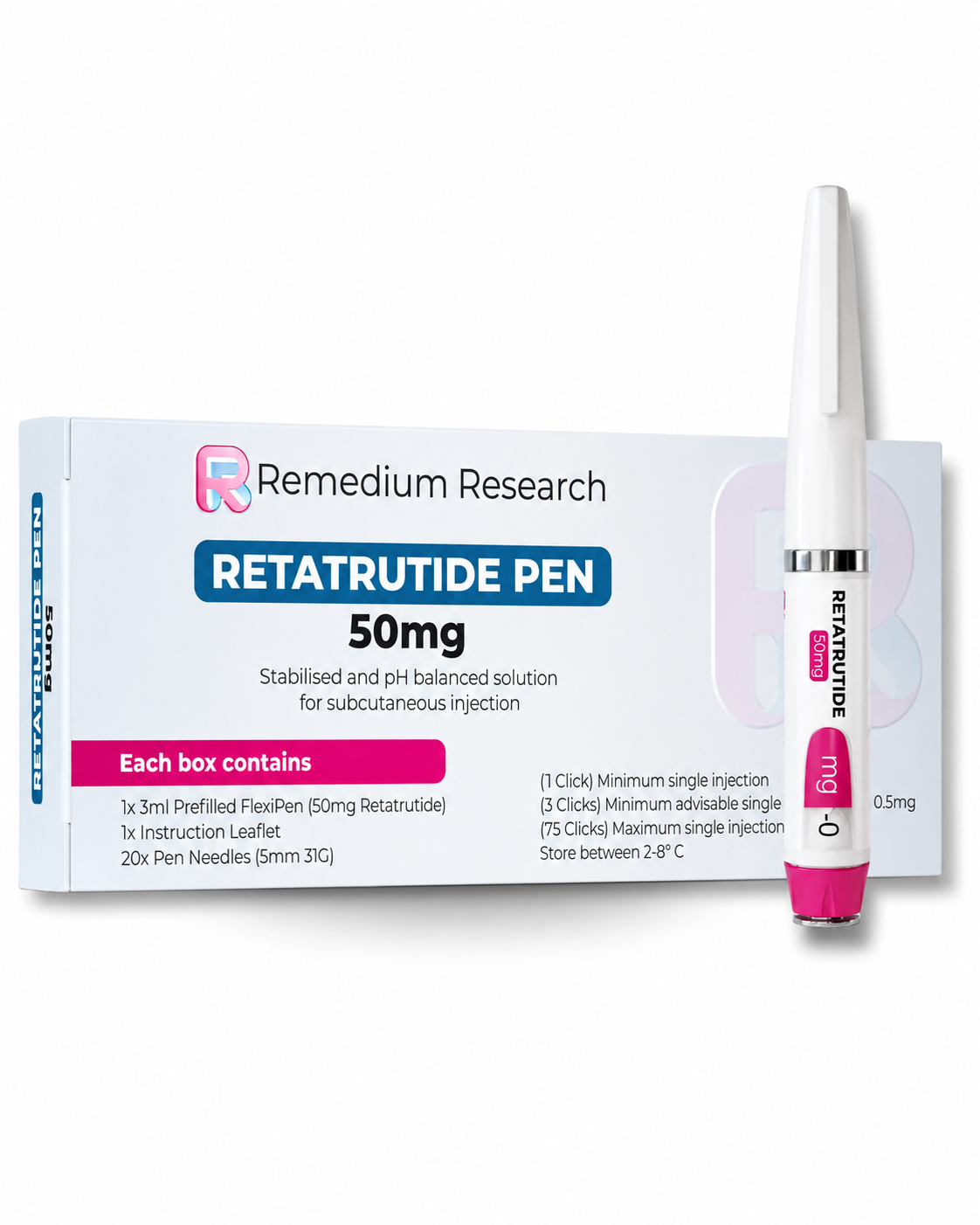 Retatrutide Pen 50mg | Remedium Research UK